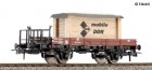 76498 Sachsenmodelle Flat car with brakemans platform loaded with wooden crate IFA